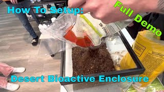 How To Setup Desert Bioactive Enclosure [upl. by Aymik]