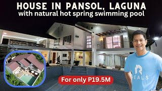 For Sale House in Pansol Laguna with Natural Hot Spring Swimming Pool [upl. by Schlosser]