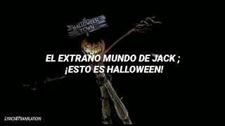 El Extraño Mundo de Jack  ¡Esto es Halloween  Letra [upl. by Normie]