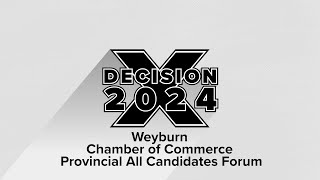 Decision 2024  Weyburn Municipal All Candidates Forum  AccessNow TV [upl. by Zurkow]