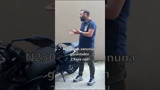 Pulsar N250 Garantiden 2 kere red shorts bajaj pulsar n250 funny motosiklet vlog trending [upl. by Enirehtakyram]