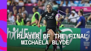 quotOther teams hopefully cant keep upquot  Michaela Blyde  Hong Kong HSBC SVNS Player of the Final [upl. by Akelahs172]