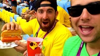 Dude Perfect Invades A World Cup Game [upl. by Benedix75]