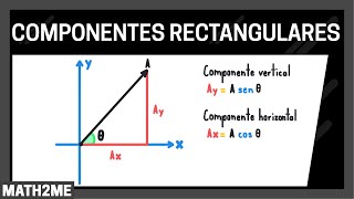 Componentes rectangulares de un vector  ejercicios [upl. by Cletus551]