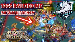 1365 Rallied my City twice with War Frenzy  Rise of Kingdoms [upl. by Eboh]