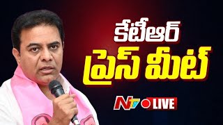 KTR Press Meet LIVE  కేటీఆర్ ప్రెస్ మీట్  Ntv [upl. by Blakeley]