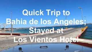 Quick Trip to Bahia de los Angeles Stayed at Los Vientos Hotel [upl. by Sasnett]