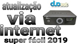 Atualizar Duosat Troy Generation HD via internet [upl. by Yauqram]