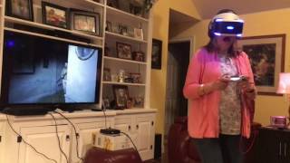 Mom mistakes PlayStation VR for real life [upl. by Eahsel]