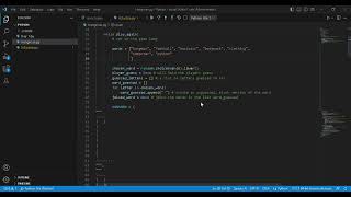 Python Simple Game Hangman  Visual studio code [upl. by Eneroc]