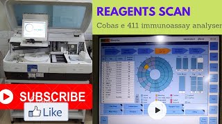 Reagents scan process in cobas e 411 Immunoassay analyser🔥 [upl. by Euqinu]