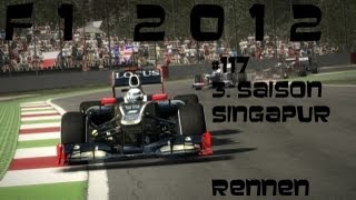 Lets Play F1 20123 Saison 117Part 1 SingapurRennenGermanHD Legende 100 [upl. by Onitnatsnoc]