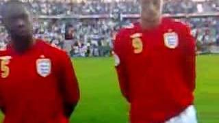 Estonia v England 2007  English National Anthem [upl. by Lekim]