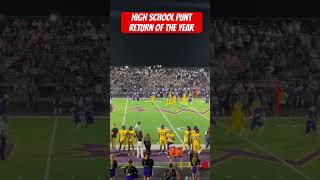 High School Punt Return of the Year Unbelievable Play 🏈🔥 [upl. by Ayik]