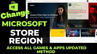 How To Change Microsoft Store Region  updated  change microsoft store region  microsoft store [upl. by Hourigan]