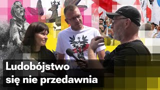 Tłumy na odsłonięciu pomnika poświęconego ofiarom Rzezi Wołyńskiej w Domostawie [upl. by Petey]