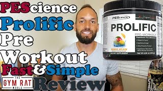 PEScience Prolific PreWorkout Supplement Review [upl. by Dusa]