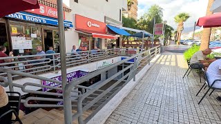 Tenerife  Check Out Rosys Bar Near The Zentral Complex Playa Las Americas [upl. by Yekcir]