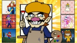 WarioWare Gold  All Amiibo Paintings [upl. by Okoyik]