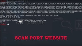 Cara Scan Port Sebuah Website Network Scanning [upl. by Brianne]