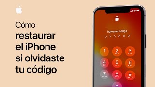 Cómo restaurar el iPhone si olvidaste tu código  Soporte técnico de Apple [upl. by Sila]