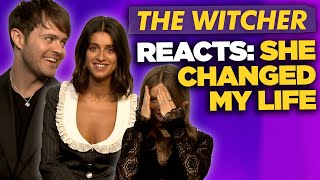 ‘I Can’t Look’ The Witcher Cast React To Most Iconic Moments [upl. by Nnylyt]