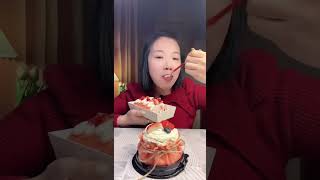 ASMR🍰Eat Strawberry Dessert🍰 soft and waxy sound 크림 케ց 먹방 MUKBANG Satisfaction [upl. by Orwin]