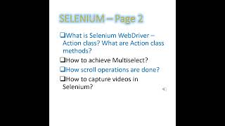 Infosys Selenium Interview Questions for 8 to 14 yrs selenium  Testing Labs A to Z Shrts5P2 [upl. by Eenaej]