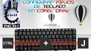 CONFIGURAR ATAJOS DE TECLADO EN COREL DRAW [upl. by Yeldarb]