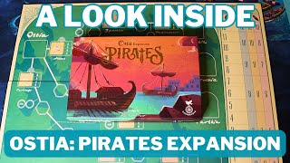 UNBOXING Ostia Pirates Expansion  Board Game Perspective [upl. by Nudnarb]