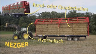 Ursus Ballenwagen m Hydr Ladungssicherung  MEZGER Landtechnik [upl. by Esinad]