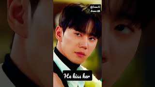 he suddenly kiss 😘 her dreamingofafreakingfairytale ytshorts pyoyejin [upl. by Reinal]