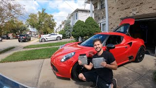 Alfa Romeo 4C Eurocompulsion Tune Making 312BHP 4K [upl. by Christoforo906]