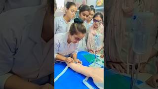 practice time💉 nursing students life youtubeshorts anm gnm bscnursing [upl. by Schecter]