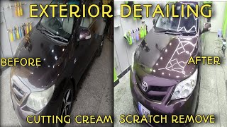 Toyota Altis  Exterior Detailing  Compound WAX youtube youtubevideo satisfying asmr [upl. by Dlaniger]