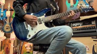 Ts Guitars DSTPro24AAAAA Flame Maple Top Dark Blue Denim Burst [upl. by Swinton202]