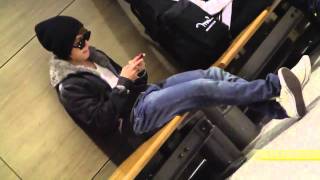 fancam 110406 Inside Incheon Airport Customs  Donghae focus [upl. by Akilaz370]