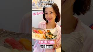 A Japanese lady shares the best Sushi in Asakusa At Sushi Edomaru [upl. by Roybn741]