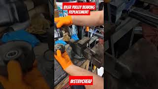 Idler pulley bearing replacement part 203ff automobile mechanic cheap engine car junkyard [upl. by Ahsemot]