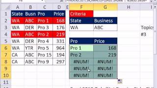 Excel Magic Trick 866 Four Lookup Values In VLOOKUP Formula 6 Examples [upl. by Greenburg]