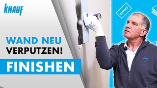 Alte Wand neu verputzen Glätten und Schleifen [upl. by Koss]