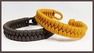 Single Strand quotRastaclat Style Fishtailquot Paracord Bracelet With Loop And Knot Closure [upl. by Rennold478]