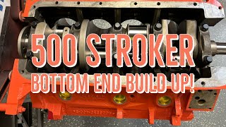 400 to 500 Stroker Build Short Block Assembled Part 1 mopar stroker [upl. by Munniks]