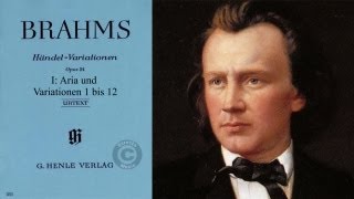 Brahms  Händelvariationen I Aria und Var 1 bis 12 [upl. by Ariane]