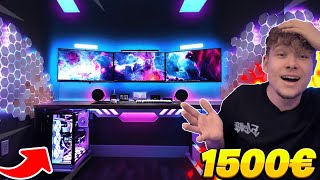 KOMPLETTES GAMING SETUP für 1500€😍Günstiges Setup [upl. by Aleahpar]