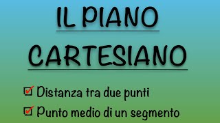 Distanza tra due punti e punto medio di un segmento  Piano cartesiano 4 quadranti [upl. by Akselav]