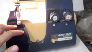 Jaguar Lock M34 serger aka White 534 Superlock [upl. by Ahsitniuq]