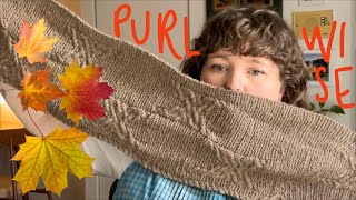 Purlwise Knitting Podcast Episode 25 Fall project update and answering some of your questions [upl. by Sirac210]