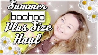 HUGE SUMMER BOOHOO PLUS SIZE TRY ON HAUL [upl. by Evaleen513]