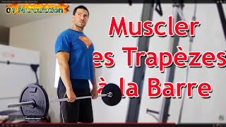 Exercice Musculation Épaules et Trapèzes Tirages Menton Barre [upl. by Emiaj829]